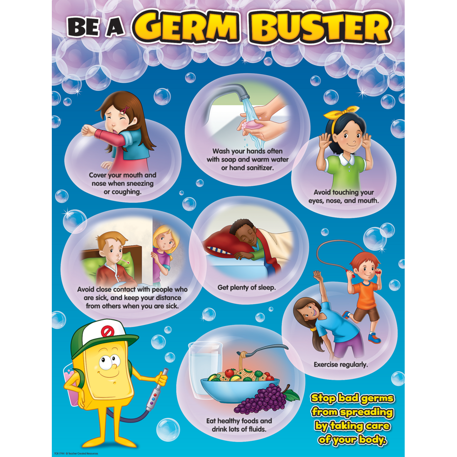 Be A Germ Buster Chart Tcr7744 Teacher Created Resources