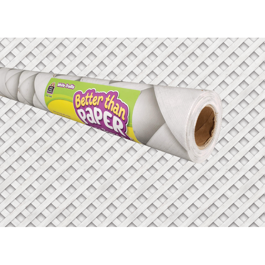 White Trellis Better Than Paper Bulletin Board Roll TCR77490