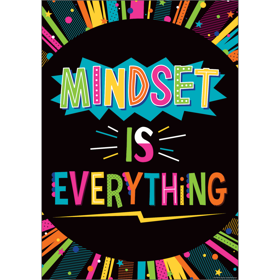 Mindset Is Everything Positive Poster - TCR7989 | Teacher Created Resources