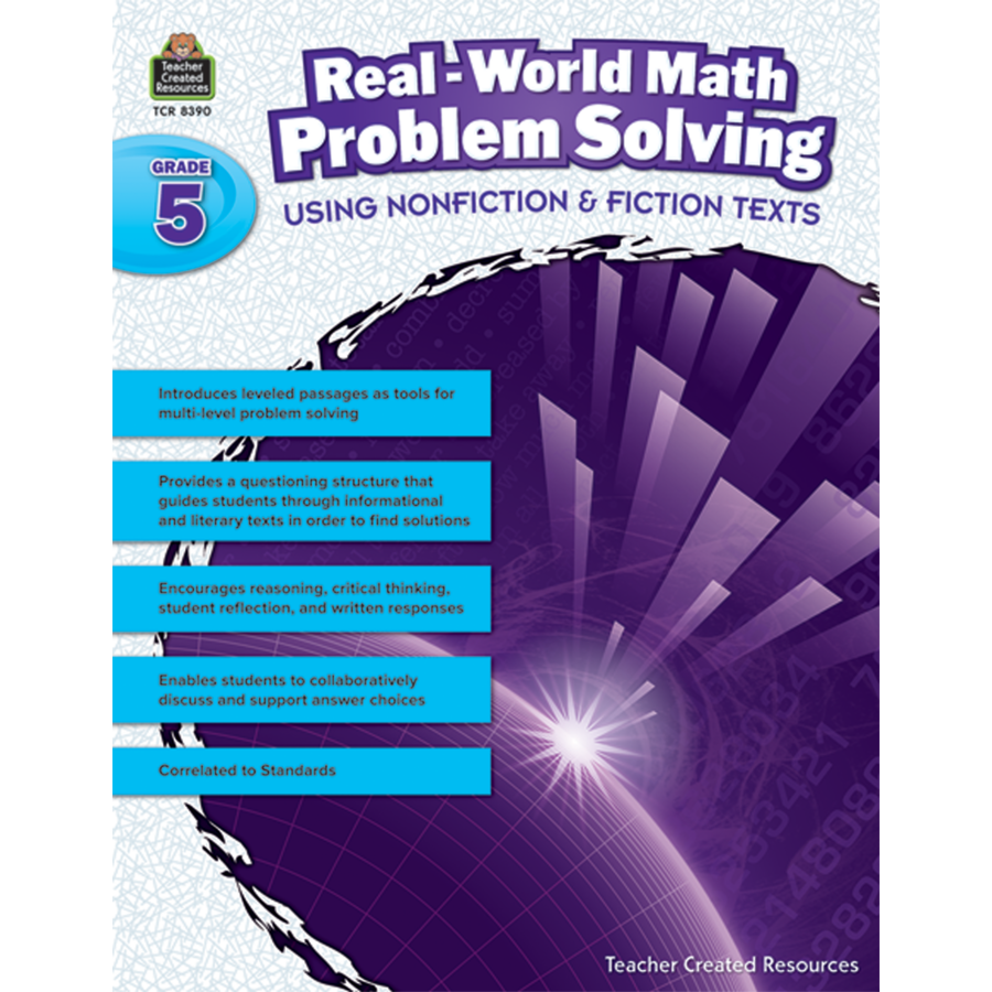 Real World Math Problem Solving Grade 5 TCR8390 Teacher Created Resources
