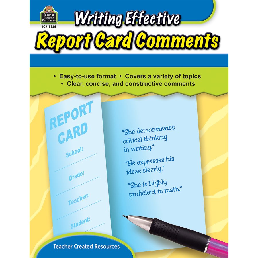 writing report card comments pdf