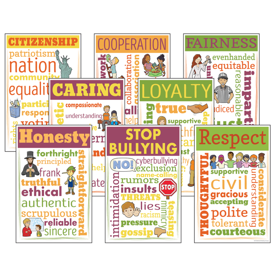 Character Education Chatter Charts - TCRCC3110 | Teacher Created Resources