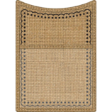 Burlap Magnetic Storage Pocket