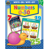 Numbers 0-30 Write-On Wipe-Off Book