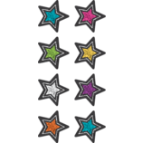 Chalkboard Brights Stars Mini Stickers