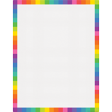 Colorful Blank Write-On/Wipe-Off Chart