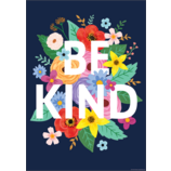 Wildflowers Be Kind Positive Poster