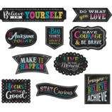 Clingy Thingies Chalkboard Brights Positive Sayings Accents