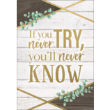 If You Never Try, You'll Never Know Positive Poster