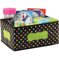 Teacher Created Resources Storage Bins - 6 Pack Chalkboard Brights 16.25x11.5x5 Inch