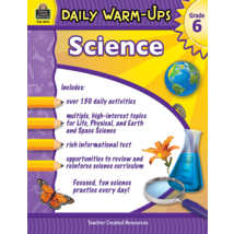 TCR3973 Daily Warm-Ups: Science Grade 6
