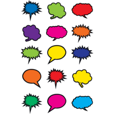 Colorful Speech/Thought Bubbles Mini Accents