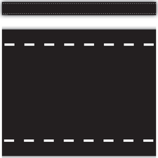 Black Stitch Straight Border Trim