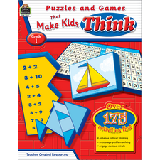 Puzzles and Games that Make Kids Think Grade 1