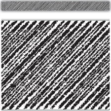 Black Scribble Straight Border Trim