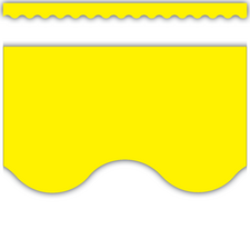 Yellow Scalloped Border Trim