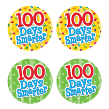 100 Days Smarter Wear 'Em Badges