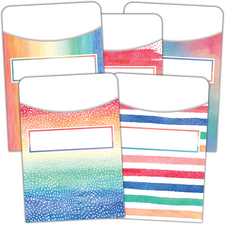 Watercolor Library Pockets - Multi-Pack