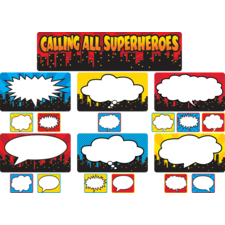 Calling All Superheroes Mini Bulletin Board