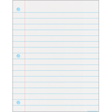 Notebook Paper Write-On/Wipe-Off Chart