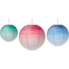 Watercolor Hanging Paper Lanterns