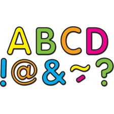 Neon Brights Classic 2" Magnetic Letters