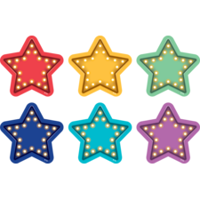 Spot On Floor Markers Marquee Stars - 4"