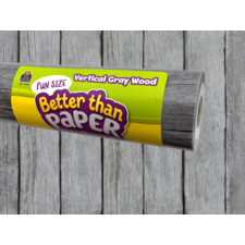 Fun Size Vertical Gray Wood Better Than Paper Bulletin Board Roll