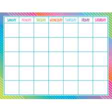 Colorful Vibes Calendar Chart