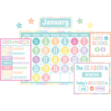 Pastel Pop Calendar Bulletin Board