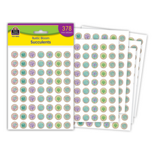Rustic Bloom Succulents Mini Stickers