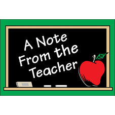 A Note From the Teacher Postcards