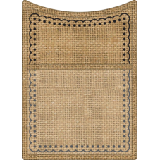Burlap Magnetic Storage Pocket
