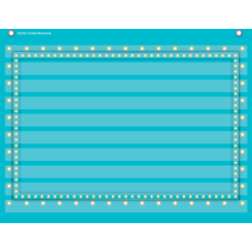 Light Blue Marquee Mini Pocket Chart