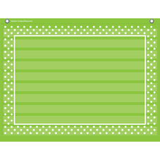 Lime Polka Dots Mini Pocket Chart
