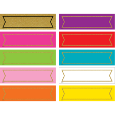 Colorful Gold Shimmer Labels