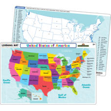 United States of America Map Learning Mat