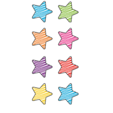 Scribble Stars Mini Stickers