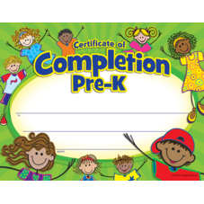Pre-K Certificate of Completion