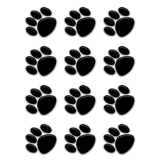 Black Paw Prints Mini Accents