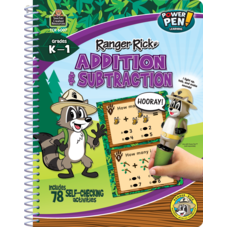 Ranger Rick Power Pen Learning Book: Addition & Subtraction
