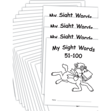My Own Books: My Sight Words 51-100, 25-pack