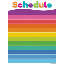 Colorful Schedule Write-On/Wipe-Off Chart