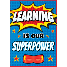 Learning Is Our Superpower Positive Poster