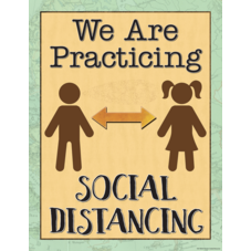 Travel the Map We are Practicing Social Distancing Chart