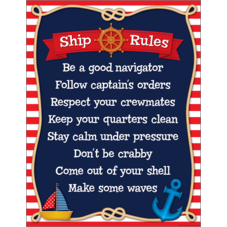 Nautical Ship Rules Chart