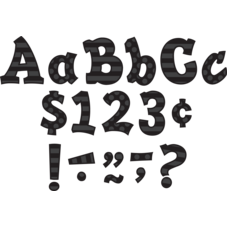Black Sassy Solids 5" Letters