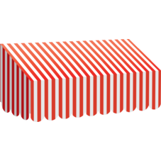 Red & White Stripes Awning