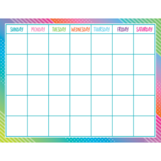 Colorful Vibes Calendar Chart