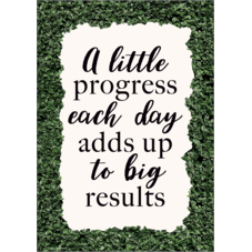 A Little Progress Each Day Adds Up to Big Results Positive Poster